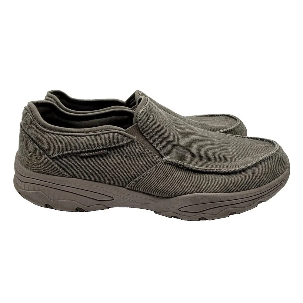 Skechers Shoes Men's Size 13 Beige Relaxed Fit Air-Cooled Memory Foam